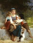 Emile Munier The New Pets oil painting artist